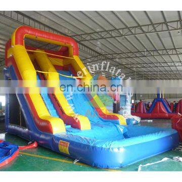Aier classic inflatable water slide L173 with net hole pool
