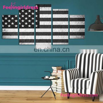 New Product Custom National Flag Wall Pictures Graceful Art Oil Paintings