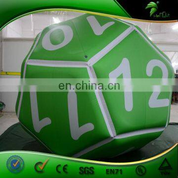 4 m Hanging Inflatable Dice Shape Balloon Inflatable Custom Polygon Ball Advertising Display PVC Decorative