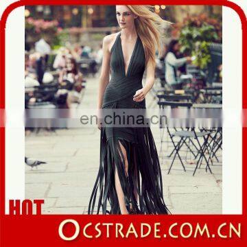 High quality graceful hot sale sexy long dress bohemian chiffon women maxi dress