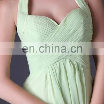 Grace Karin Chiffon Fashion Halter Long Bridesmaid Dress CL3461 photo-4