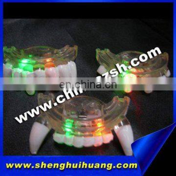 2015 Flashing multicolor mouthpiece with teeth