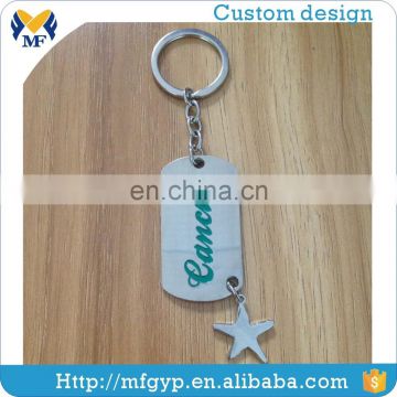 Promotional personal design custom gift metal keychain for kid