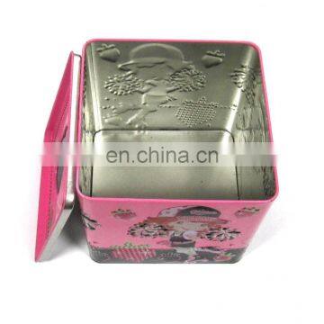 Vintage Korean Style Roll Paper Tin Box Many Colors 1Pcs Tissue Square Box Convenient Put In photo-2