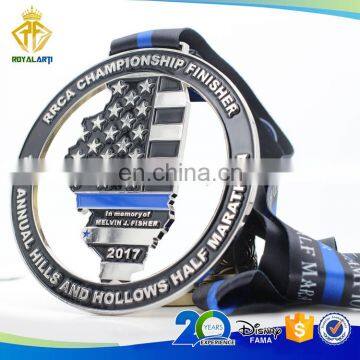 High Quality Memorial Run Officer Running Medal With Custom Design photo-2