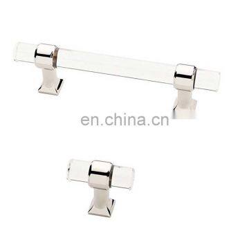 5" Lucite Acrylic Modern Cabinet Handle Pull Furniture Door T Bar Knobs and Pull Handles Golden ,acrylic Handle photo-5