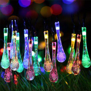 6m 30 LED Water Drop Solar String Lights LED Fairy Light Waterproof for Garden Party Wedding Holiday Christmas Xmas Ligh