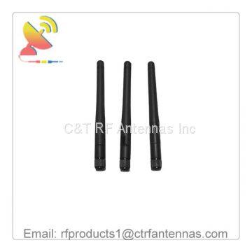 2dBi rubber duck antenna 2.4GHz wifi antenna connector with SMA male dipole antenna