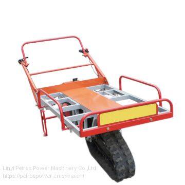 SH-80 crawler-type single tracked motor barrow with gas engine for agricultural transportation