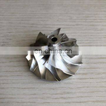 TD04HL 41.58/56.02mm 6+6 Blades Turbocharger Billet/milling/aluminum 2618 Compressor Wheel for 707114-0001 I-VECO photo-2