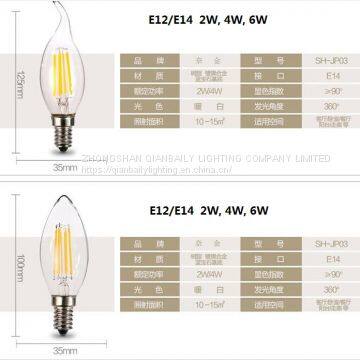 C35 LED Candle Bulb 110V/220V With E12/E14 photo-4
