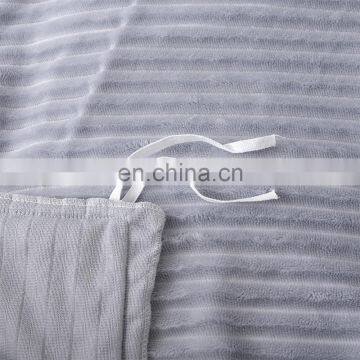 Polar Bedroom Fluffy Light Grey Twin 100% Microfiber Bed Cover Flannel Duvet Cover Set photo-5