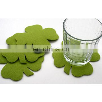 Various shapes 100% polyester 3mm felt coaster