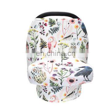 Classic Design Stretchy Car Seat Cover Baby Carseat Canopy Privacy Breastfeeding Cover Shopping Cart Cover photo-5