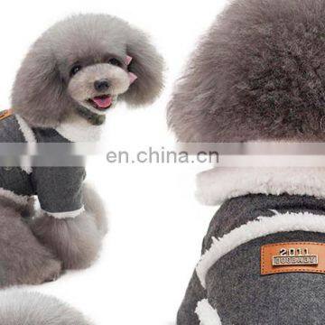 Autumn & Winter Pet Clothes Nordic Cotton Velvet Thickening Dog Clothes Pet Warm Jacket