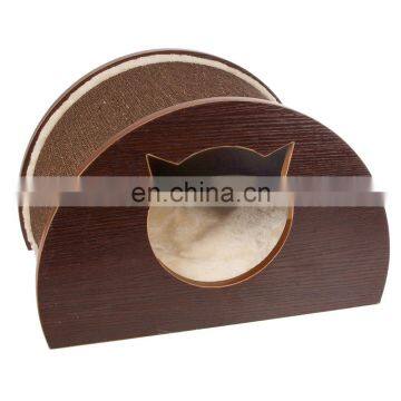 Outdoor Folding Cheap Play Indoor Wooden Tree Scratcher Bed Pet Cat House photo-3