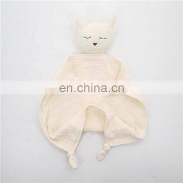 Sleep Bear Muslin Organic Cotton Baby Comforter Blanket Baby Toy photo-6
