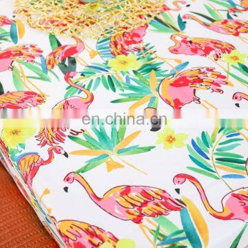 Printed Flamingo Outdoor Dining Tablecloths Decorative Washable Picnic Wholesale Custom Table Cloth photo-5