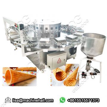 380V Automatic Ice Cream Cone Baking Machine|Waffle Cone Equipment Price