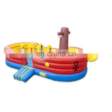 Kids Inflatable Slide Jumping Castle Playground Pirate Ship Bounce House With Blower