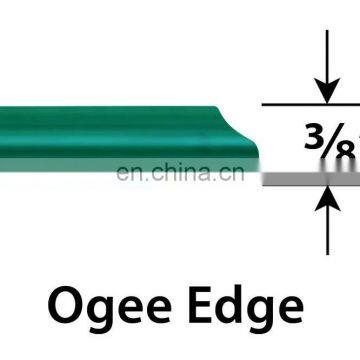 36" Inch Round Glass Table Top, 3/8" Thick, Ogee Edge, Tempered Glass