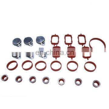 SET 32mm  SWIRL FLAP BLANKING PLATES MANIFOLD GASKET FOR BMW E46 E90 E60 E65 E53 M57TUD30