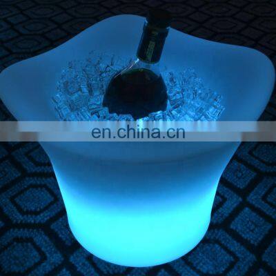 Amazon hot selling 2019 led ice bucket outdoor light up wine ice bucket