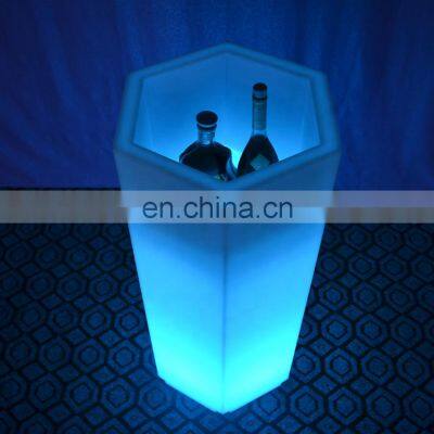 Plastic Beer Wine Vodka Champagne Rechargeable Flashing Led Ice Bucket for Promotion photo-5
