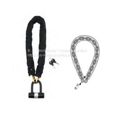 Chain Lock +U Lock    Joint Lock           Zinc Plated Steel Chain Lock