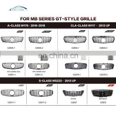 HOT SELLING CAR GRILLE FOR MERCEDES BENZ 2016-2018 A-CLASS W176/2013UP CLA-CLASS W117/2015UP GLC-CLASS W253