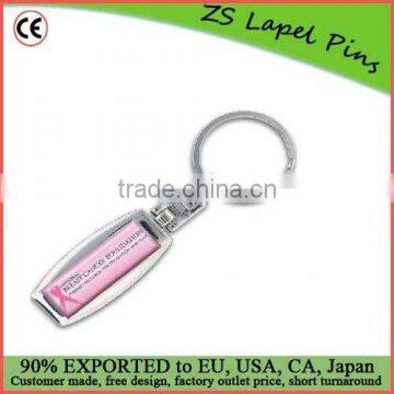 Custom Promotion Gift Elegant Chrome Keychain