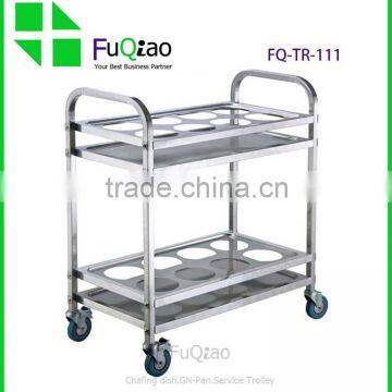 Hotel And Restaurant stainless steel drinks trolley , kitchen trolley , hotel room service trolleys