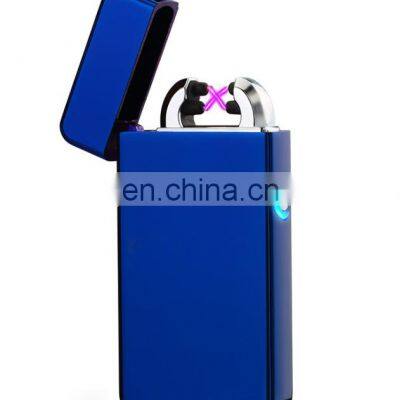 2018 Top Grade Custom Personal Logo Rechargeable Dual Arc Usb Lighter