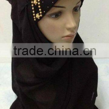 A533 Popular pearl Beaded SCARF HIJAB arab HIJAB