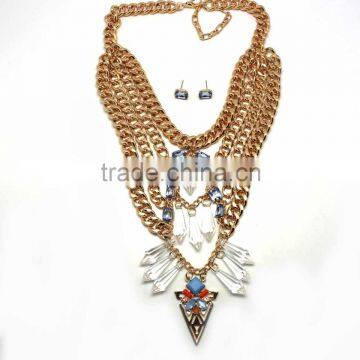 Wholesale yiwu jewelry set 2015 newest gold plated african beads fashion jewelry sets