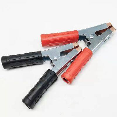 Car battery clamp with firewire crocodile connector with copper battery clamp