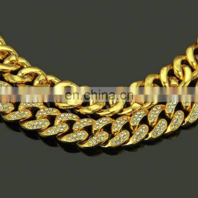 Icy Miami Custom Letter Charm Necklace/bracelet Cuban Link Chain Gold Plated Women Hip Hop Jewelry Name Necklace