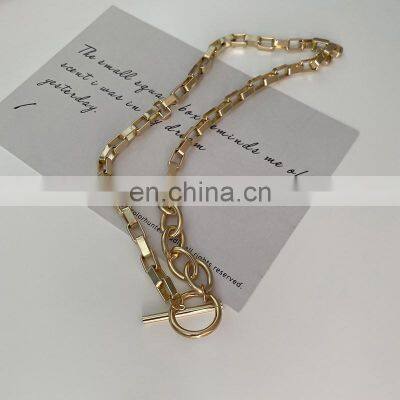 Rock Style Hip-hop Silver Gold Titanium Steel Chain Necklace Women Punk Necklace Jewelry Gift for Unisex photo-3