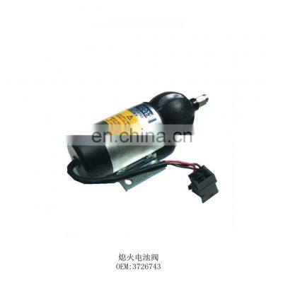 3726743 Excavator solenoid valve for electric parts  fuel Shut Off /stop Solenoid valve