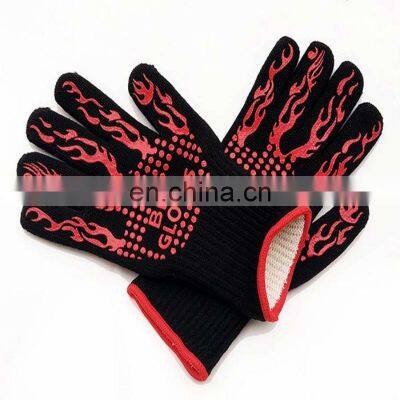 HY Fire Proof Fried Chestnut Grills BBQ Gloves With 932 F Extreme Heat Resistant Oven Mitts Luvas De Forno