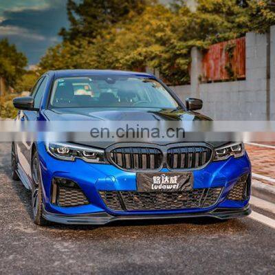 Carbon Fiber Car Front Bumper Lip Spoiler for BMW 3 Series G20 G28 2019+ Accessories for BMW photo-4