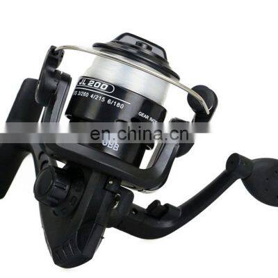 In Stock Wholesale Good Price Plastic 3BB 150g 5.2:1 Spinning Fishing Reel With Nylon Fishing Line