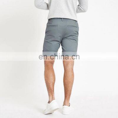 Wholesale Hot Selling Blue Skinny Chino Shorts Half Pants for Men photo-4