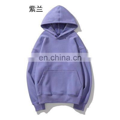 Wholesale Plain Logo Organic Cotton Men's Sweatshirt Blank Fleece Oversized Custom Unisex Men Hoodies