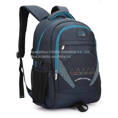 Wholesale OEM Leisure Business Backpacks Large Capacity Schoolbag Laptop Bag Travel Knapsack Nylon Promotion CLGZ18-265 photo-4