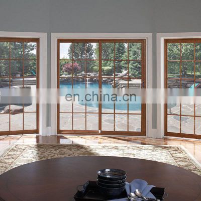 American new construction wood grain 2 lite series 332 sliding patio door