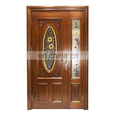 China wood entry doors with one sidelight teak wood main door designs for houses