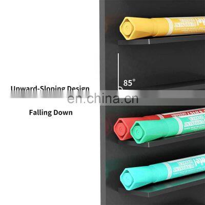 Wall Mount Acrylic Pen Holder White Board Marker Organizer Hanging Mark Pen Holder for School photo-3