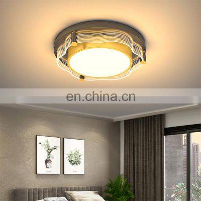 New Product Indoor Iron Acrylic Contemporary Bedroom Living Room Decoration LED Ceiling Light