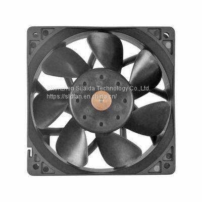 7200rpm 12038 12V 12CM ultra-large air volume double ball violent fan